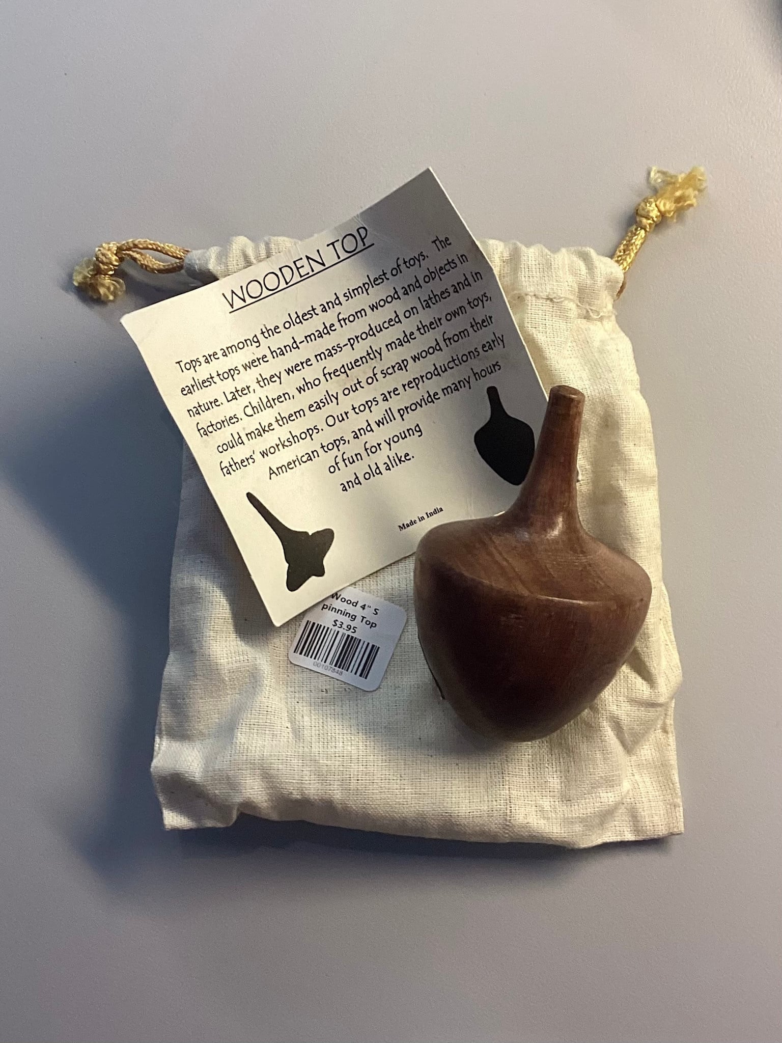 Madison Bay Company Wood 4" Spinning Top