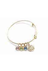 Family Tree Bangle, Gold