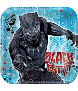 Amscan Inc. Black Panther-Square Plates 7"