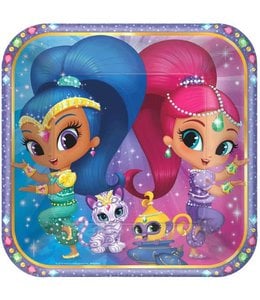Amscan Inc. Shimmer And Shine-9 Inch Square Plates 8/pk