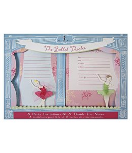 Meri Meri Invitation & Thank you Cards (Box) - Little Dancers