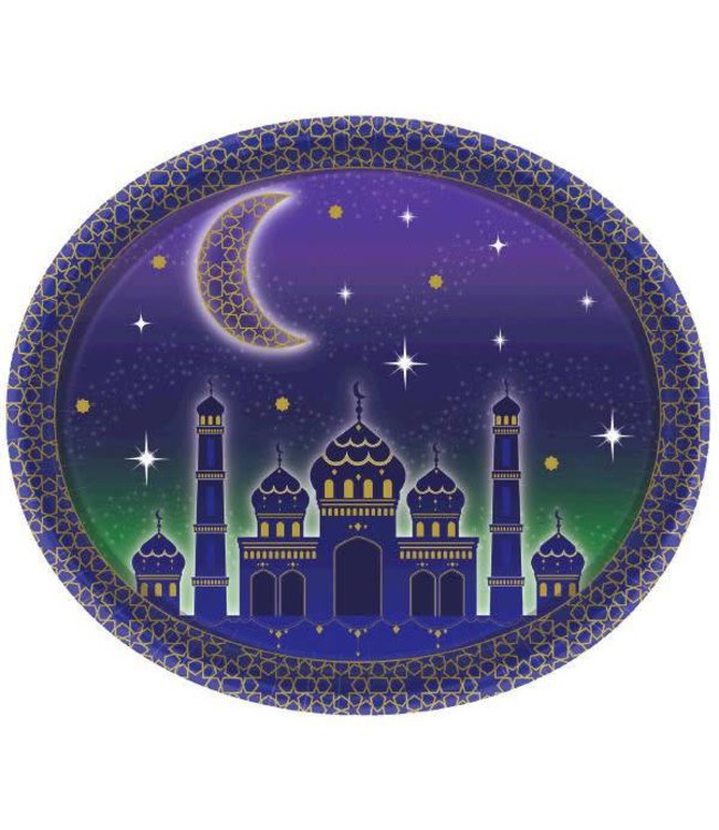 Amscan Inc. Eid/Ramadan-12 Inch Plates Oval 8/pk