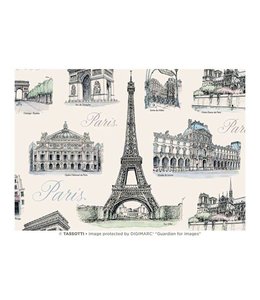 Nelson Line Wrapping Paper Sheets-Paris