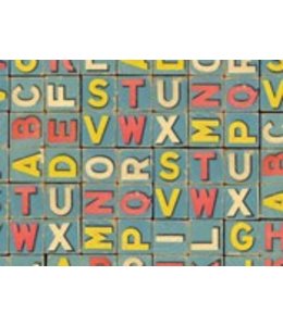 Nelson Line Wrapping Paper-Letter Blocks