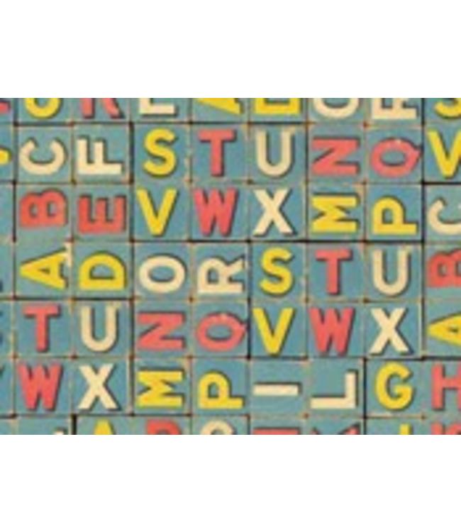 Nelson Line Wrapping Paper-Letter Blocks