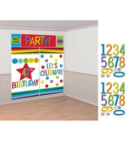 Amscan Inc. Wall Decorating Kit-Add Any Age