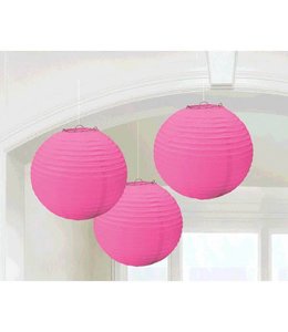 Amscan Inc. Round Paper Lantern  24.1cm 3/pk - Pink