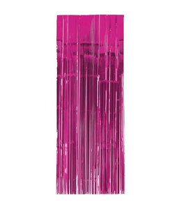 Amscan Inc. Metallic Curtain (2.43 X 0.91) Meters - Bright Pink