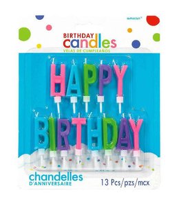 Amscan Inc. Candles-Birthday Letters Pastels