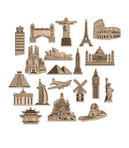 The Beistle Company Around The World Cutouts