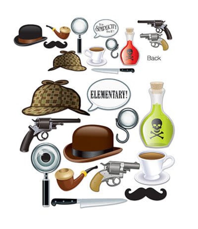 The Beistle Company Sherlock Holmes Photo Fun Signs