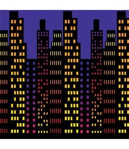 The Beistle Company Cityscape Backdrop