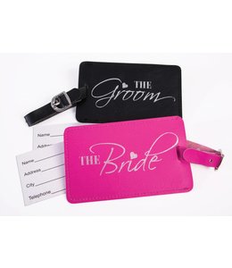 Forum Novelties Luggage Tags - Bride And Groom Set Of 2