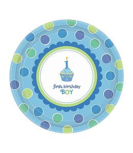 Amscan Inc. Cupcake Boy-10 Inch Plates 8/pk