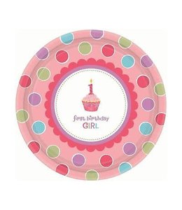 Amscan Inc. Cupcake Girl-10 Inch Plates 8/pk