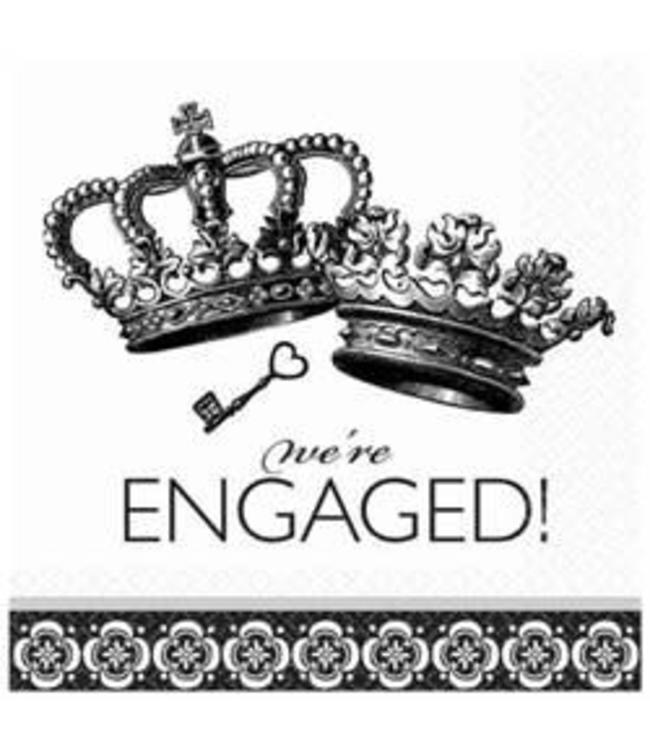 Amscan Inc. Wedding - Beverage Napkin Damask & Dots Engagement