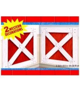Amscan Inc. Barn Scene Setters Add-Ond  Western Decorations