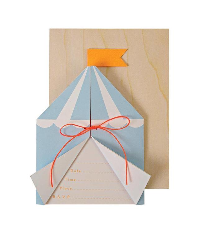 Meri Meri Invitation Cards - Silly Circus