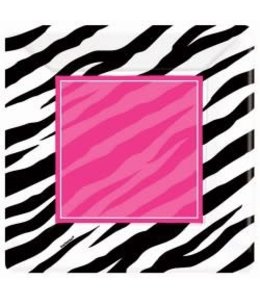 Amscan Inc. Plate - 10" Zebra Square