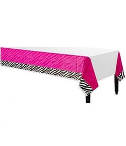 Amscan Inc. Zebra Print-Plastic Table Cover (54X102) Inches