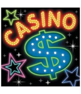 Amscan Inc. Casino Lunch Napkin