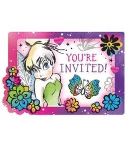 Amscan Inc. Postcard Invitations - Tinkerbell/Youآ´re Invited