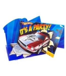 Party City Invitation Cards - Hot Wheels