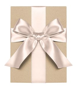 waste not paper Ribbon Double Faced Satin (1.5 X360) Inches-Blush