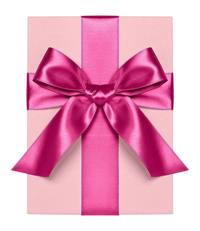 waste not paper Ribbon Dble Faced Satin 1.5'' - Fuschia-Pink