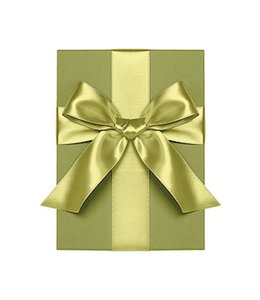 waste not paper Ribbon Dble Faced Satin 1.5'' - Green-Chartreuse