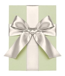 waste not paper Ribbon Double Faced Satin (1.5 X360) Inches-White