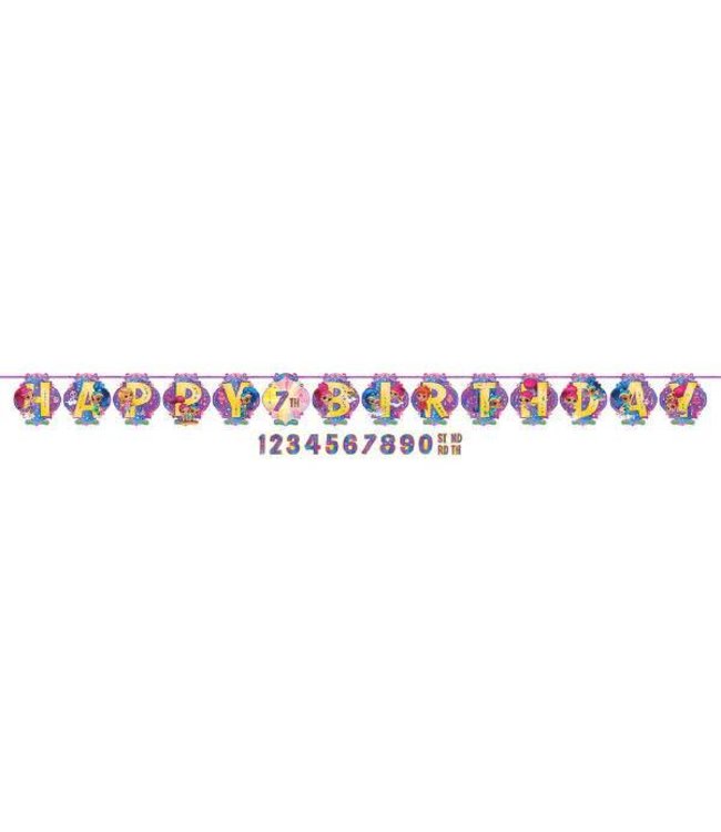 Amscan Inc. Shimmer And Shine-Ribbon Letter Banner Kit