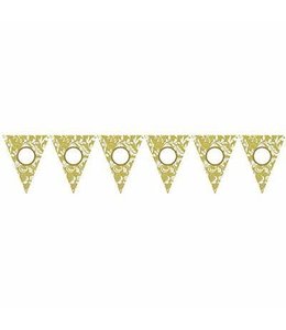 Amscan Inc. Banner - Pennant Damask Dots