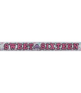 Amscan Inc. Fringe Glitter Letter Banner-Sweet 16