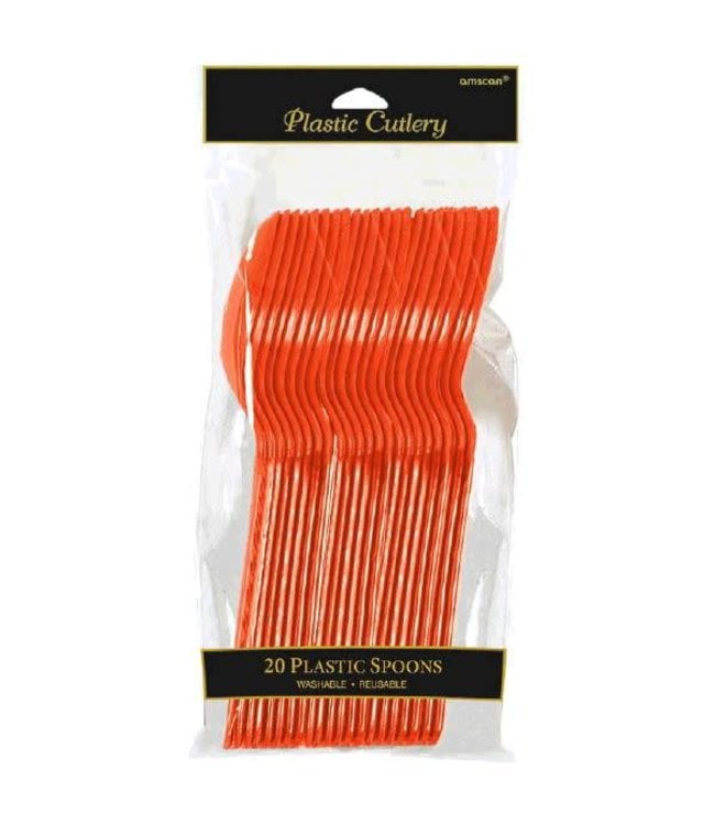 Amscan Inc. Plastic Spoons 20/pk-Orange Peel