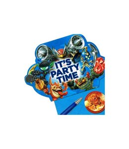 Party City Invitation Cards - Skylanders/It's Party Time