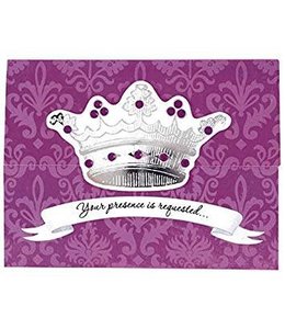 Amscan Inc. Invitation Cards - Her Majesty/Your Presence is Requested