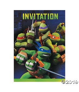 Unique Invitation Cards - Ninja Turtles