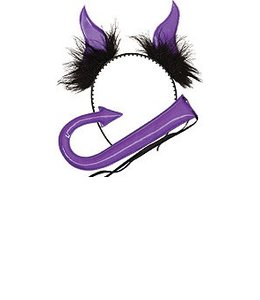 Rubies Costumes Horns & Tail Set Purple