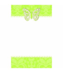 Amscan Inc. Imprintable Invitation Cards - Butterfly Honeydew