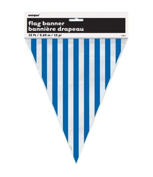 Unique Flag Banner (12ft) - Stripe Royal Blue