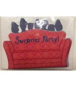 Party Express Invitation - Behind Couch
