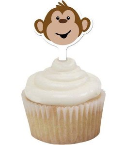 Creative Converting Monkeyin'  Around - Cupcake Topper