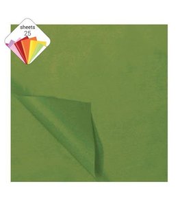 Haza Papier Tissue Paper 25 Pcs -  Moss Green