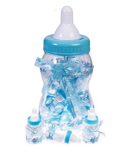 Forum Novelties Baby Bottle Bank With Small Bottles Blue