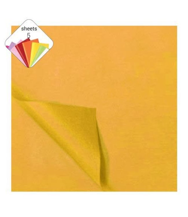 Haza Papier Tissue Paper 25 Pcs -  Harvest Gold