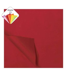 Haza Papier Tissue Paper 25 Pcs -  Dark Red