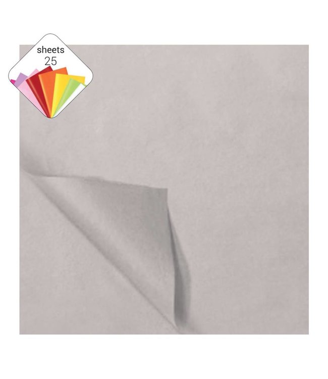 Haza Papier Tissue Paper 25 Pcs -  Silver