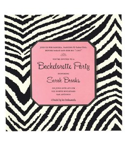 Anna Griffin Box Inv Imp - Zebra & Pink Imprintable