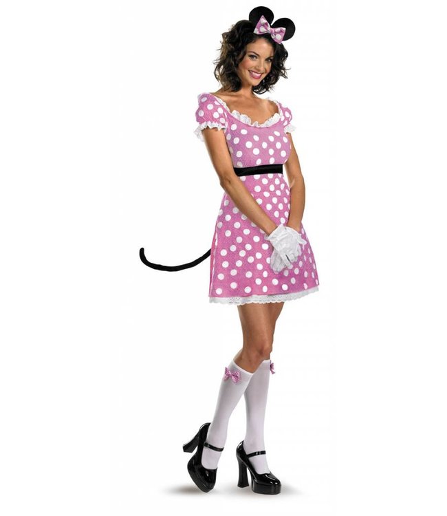 Disguise Minnie Mouse - Sassy Pink Women's Costume L/Adult